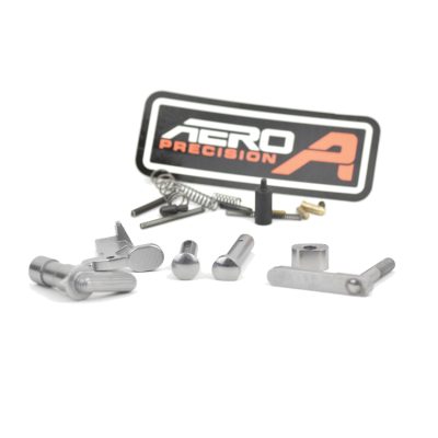 Silver AR-15 Lower Parts Kit AERO