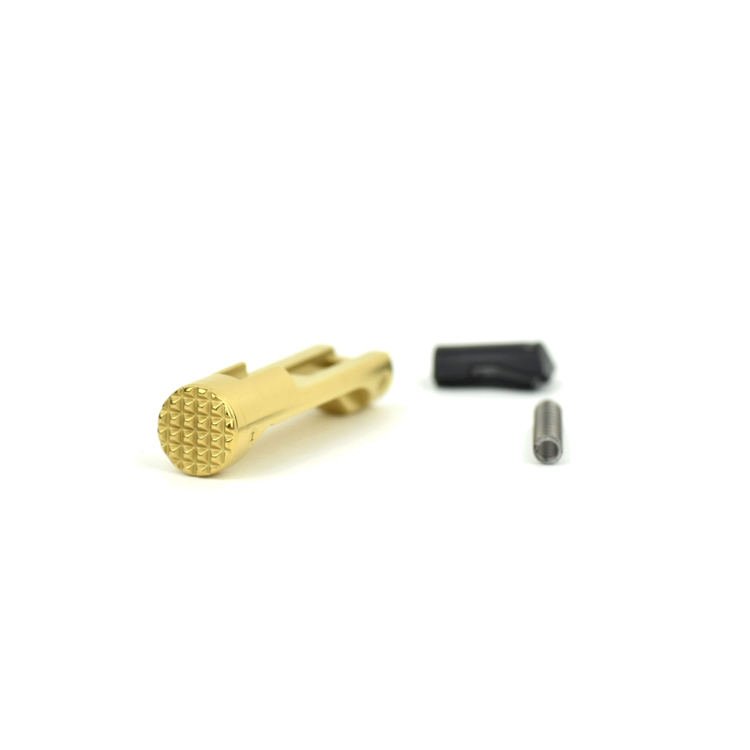 Sig Sauer P320 AXG Mag Release Polished Gold TiN
