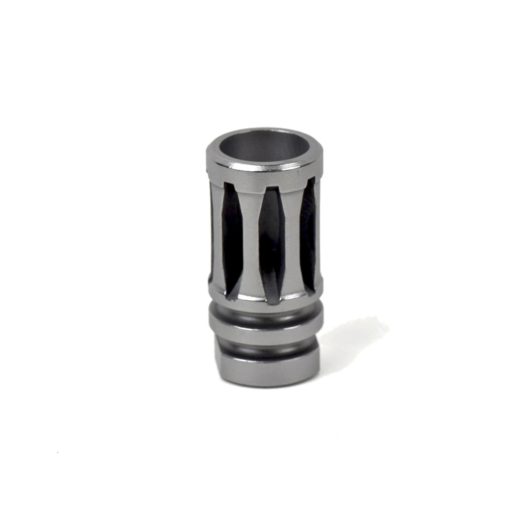 Aero A2 Bird Cage Flash Hider AR15 Polished Silver CrN